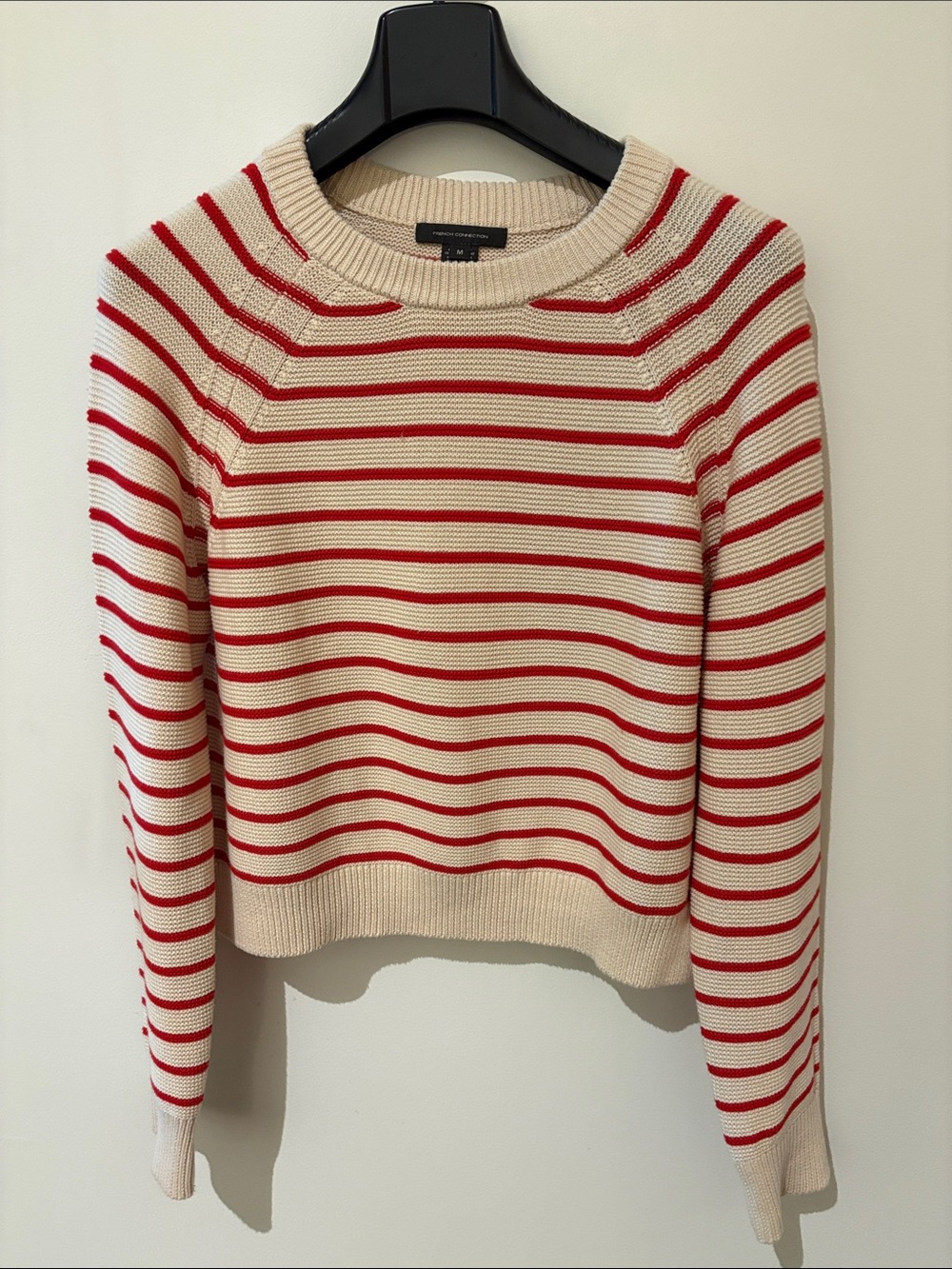 French connection strip cotton sweater